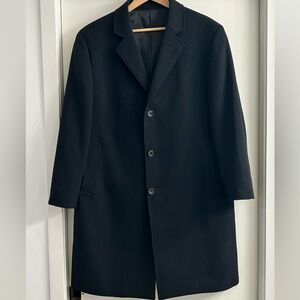 Turnbury Long Black Overcoat Men’s Size 42R